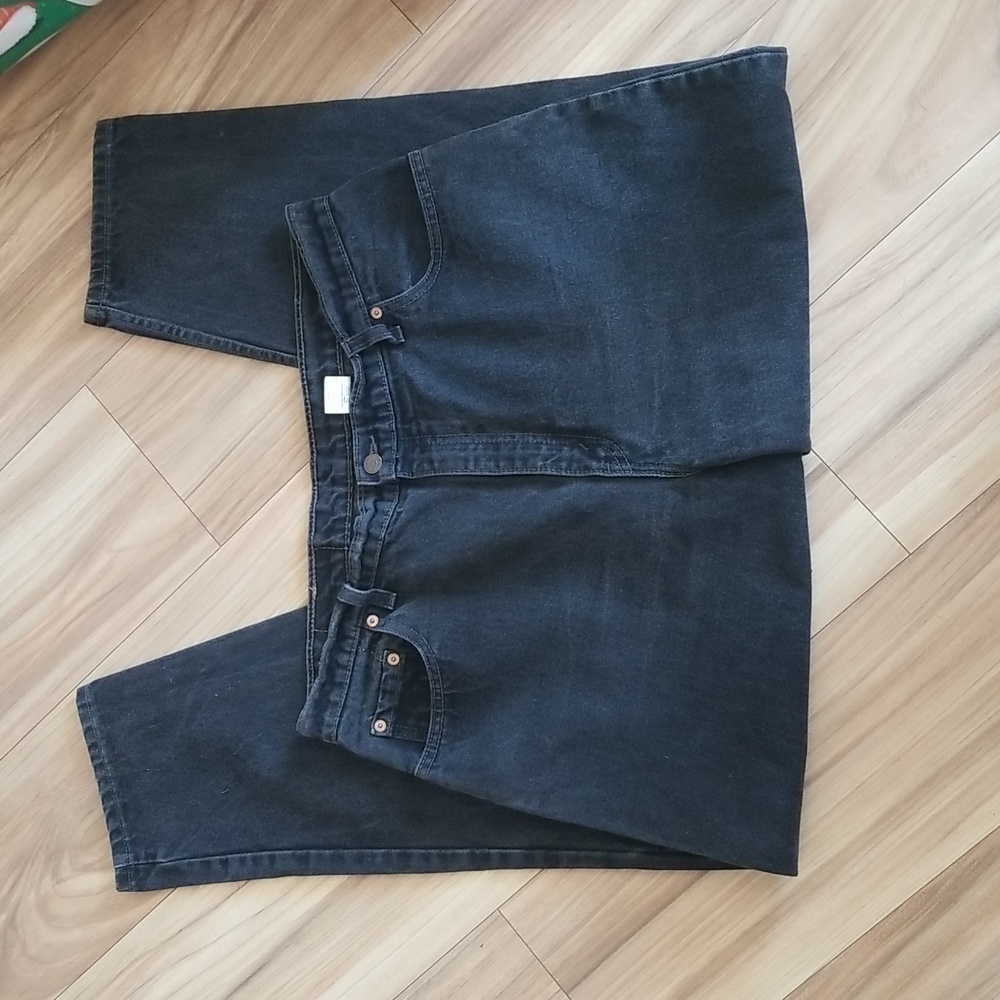 Vintage LEVI'S 551 Black Womens Size 18 Short. Mom Jeans Relaxed Taper. VINTAGE - Picture 4 of 6
